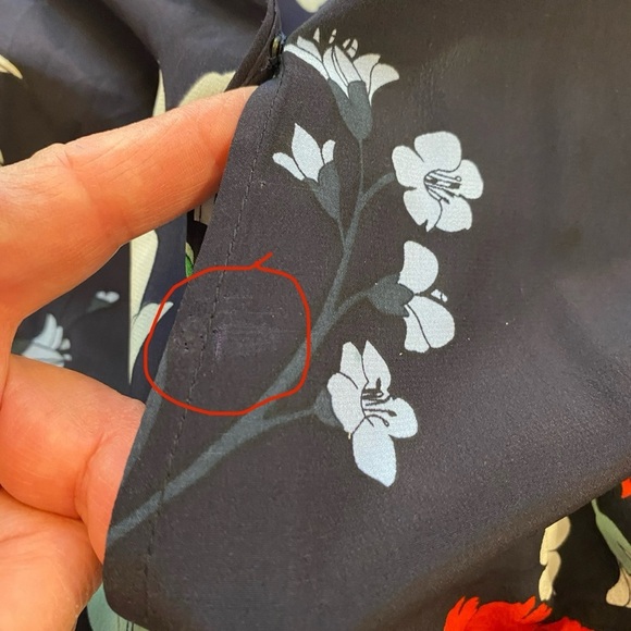 Yumi Kim Women’s Paradise Pretty Wrap Silk Midi Floral Dress medium - Picture 14 of 16